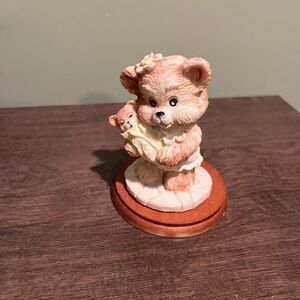 Adorable Tan Bear Figurine